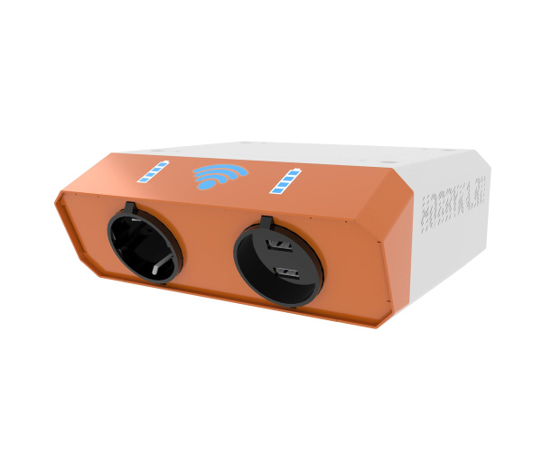 Зарядное устройство и точка доступа Wi-Fi «Валли» 2xUSB и 1x220V