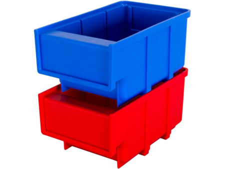 Ящик сплошной 170×105×80 мм, объем 1.43 л., арт.: 6001, красный, код: 10554