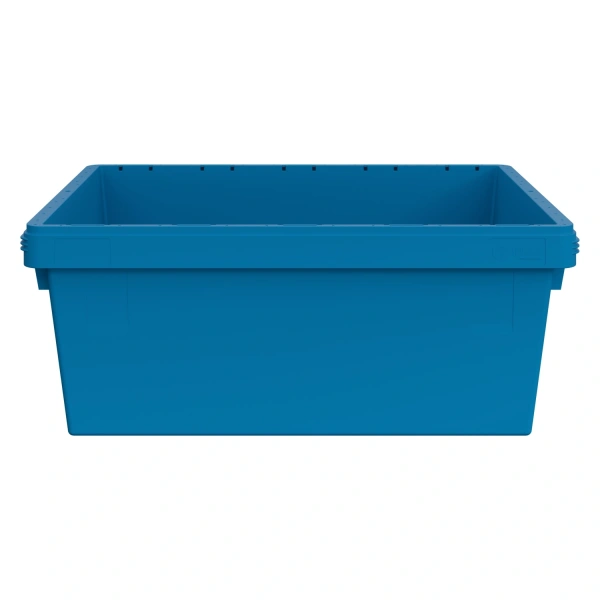 Вкладываемый контейнер INSTORE KV-8632.1 800х600х320 мм голубой со сплошным дном и штабельным упором