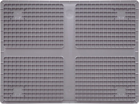 Ящик сплошной 800×600×120 мм, объем 57.6 л., арт.: SPK 8611, серый, код: 24289