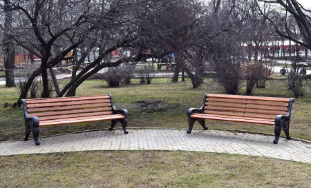 Скамейка чугунная «Парковая тишь» 3,0 м (3 опоры)