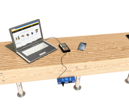 Зарядное устройство и точка доступа Wi-Fi «Валли» 2xUSB и 2xTYPE-C
