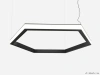 Шестиугольный светильник HEXAGON SIDE 5000K 216W