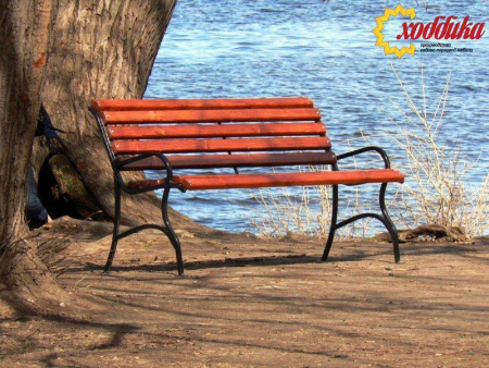Скамейка стальная «Элегант» 3,0 м (3 опоры)